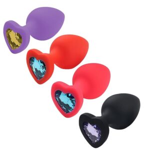 Plug Anal Silicona Joya Corazón TALLA S