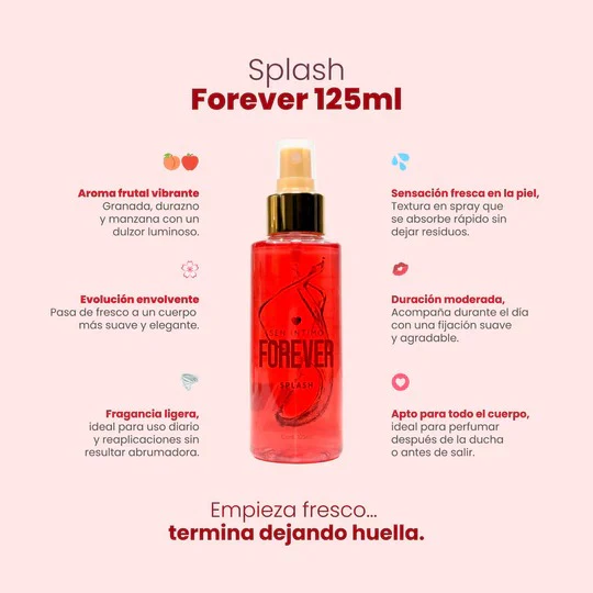 Splash Forever Con Pheromona x 125 ml - Image 2