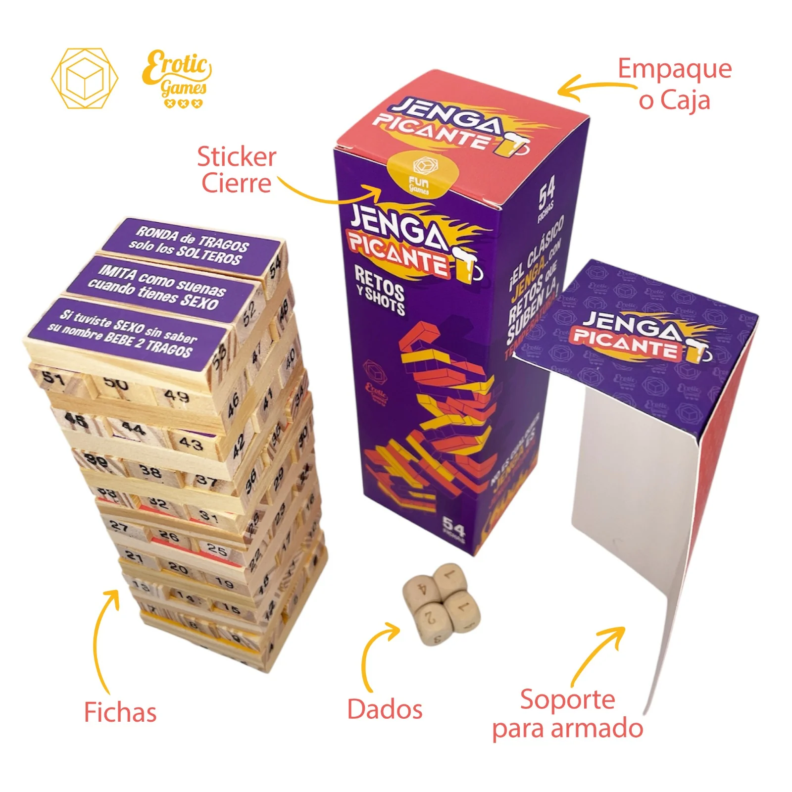 Juego de Jenga Picante - Image 2