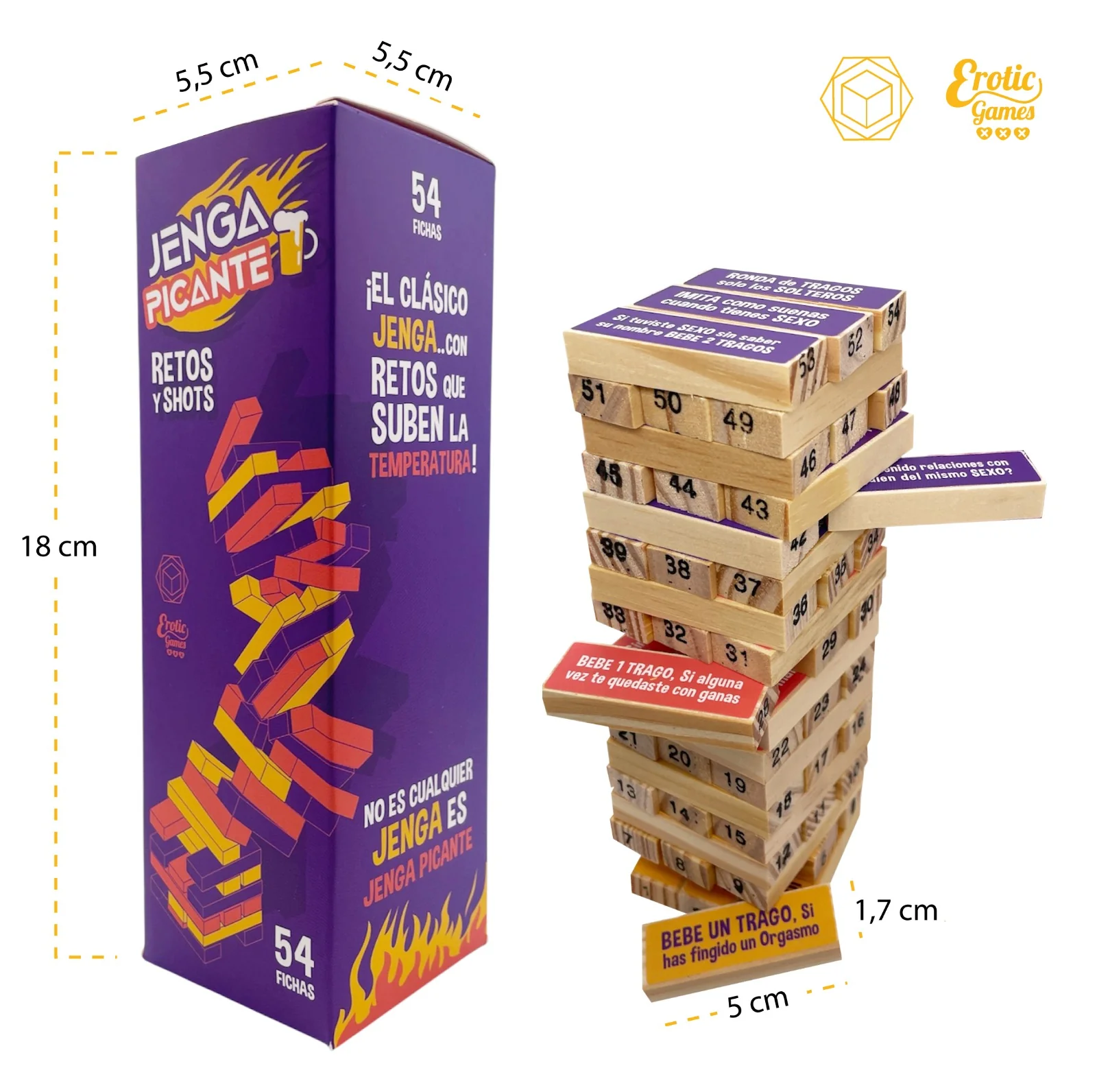 Juego de Jenga Picante - Image 3