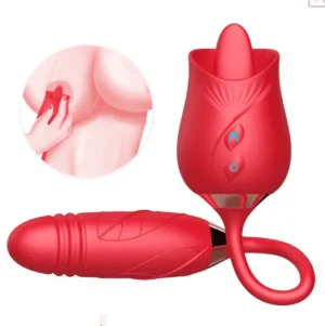 Vibrador Rosa con Lengua
