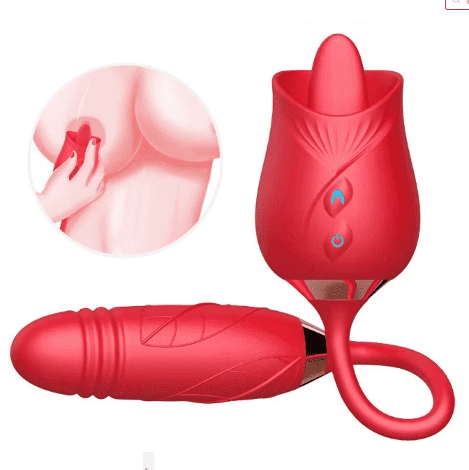 Vibrador Rosa con Lengua